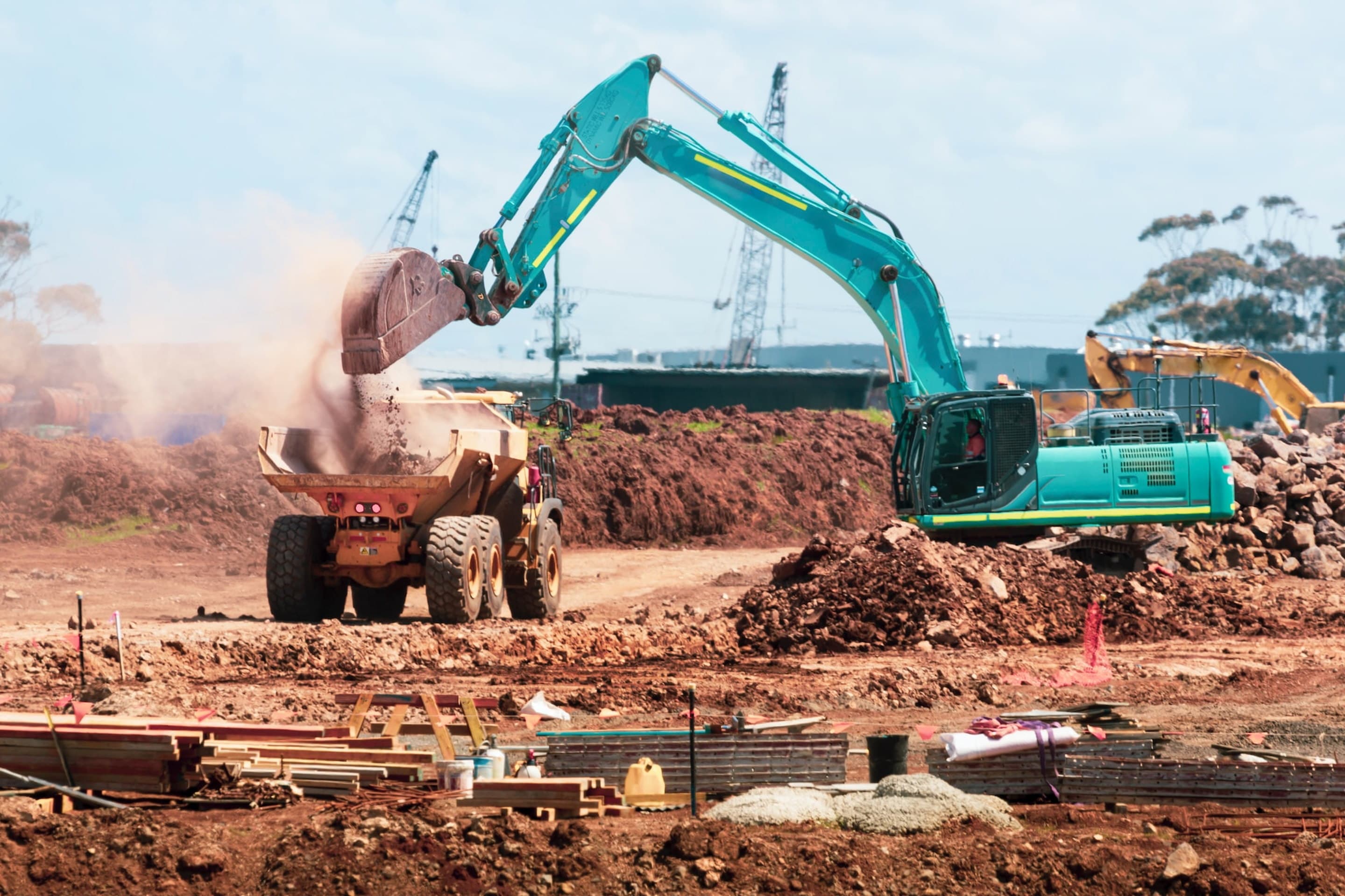 Handwerker auf Baustelle